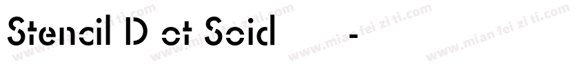 Stencil D ot Soid 普通西方字体字体转换